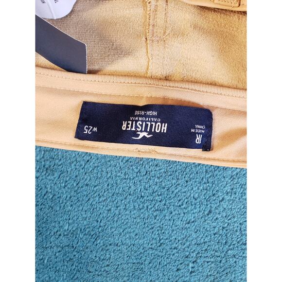 Hollister Jeans Size 1 Womens Brown Faux Leather Pants Ladies Straight NWT - Picture 6 of 15